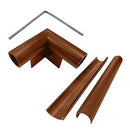 グリーンフィールド リサイクルエッジング 90度ジョイントセット（プラエッジ100／プラエッジ35用） ブラウン EDG-BR90JV