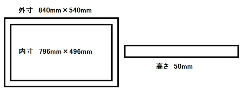 パナソニック 洗濯機用防水フロアー Mタイプ 二槽式用 クールホワイト GB606J 外寸(mm)：幅840X奥行540