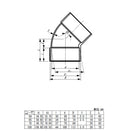 東栄管機 ライト管 45゜エルボ 呼び径100