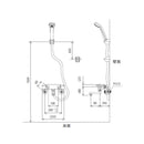 KVK 壁付サーモ浴室混合栓 KF800TN