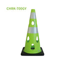 CAR BOY 穴あきコーン レッド CHRK-700RE／ブルー CHRK-700BL／グリーンイエロー CHRK-700GY 1個 水害 災害 テロ対策 PVC SDGs