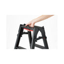 長谷川工業 梯子兼用脚立 ブラック RHB-09