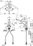 SANEI エコシングルワンホール分岐混合栓 寒冷地仕様 K87112ETJK-13