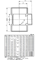 東栄管機 DV継手 90゜Y 異径チーズ 呼び径65X40