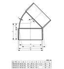 東栄管機 ライト管 45゜エルボ 呼び径125
