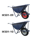 【法人限定】アイネット スチール一輪車 巾狭 タイヤセット