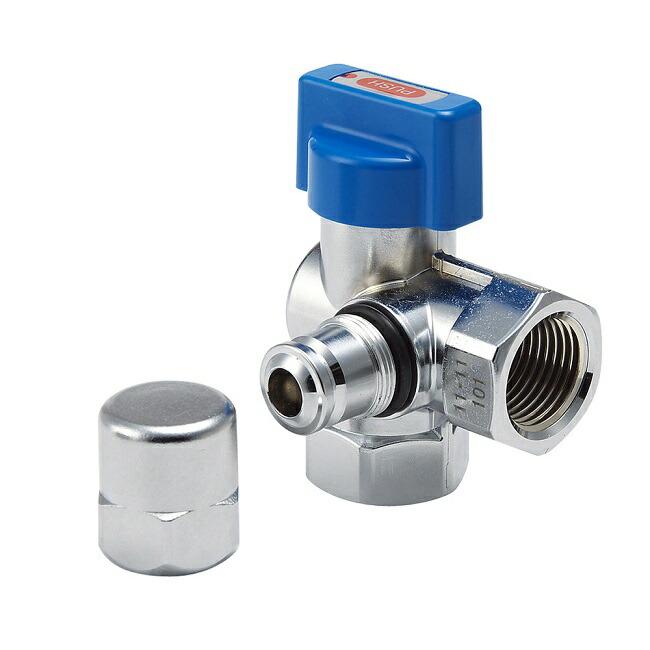 光陽産業 検査孔付 可とう管ガス栓 Ｌ型 ＬＰ用 ＧＢ３４３ＰＺ