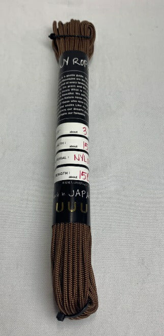 三友産業 ガイロープ ブラウン UUU-0073 3ｍｍ×15ｍ