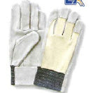 富士グローブ 牛床皮甲メリヤス EX-120 L