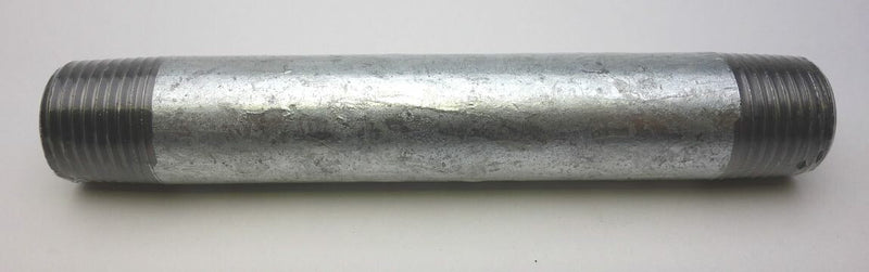 メッキロングニップル呼び径（A）15 呼び径（B）1/2 長さ100mm