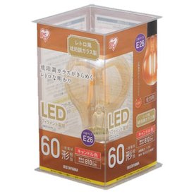 アイリスオーヤマ LEDフィラメント電球 レトロ球E26 60形相当 LDA7C-G-FK※お取り寄せ商品です※