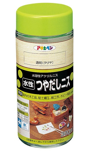 アサヒペン 水性つや出しニス クリア 300ml クラフト