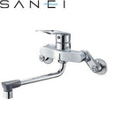 SANEI 壁付シングルレバー混合栓 K17110ED-13　【すぐに施工出来ます！5mシールテープおまけ付】